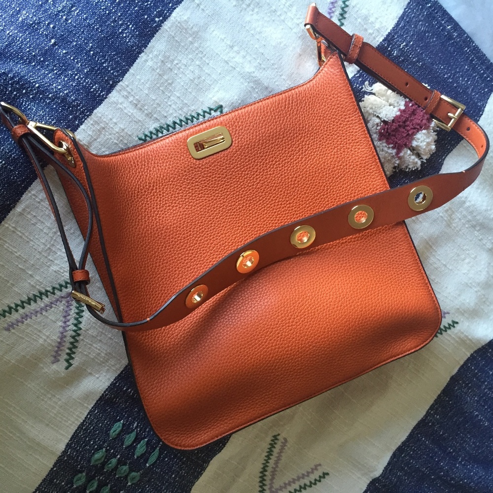 Michael Kors Leather Crossbody Messenger